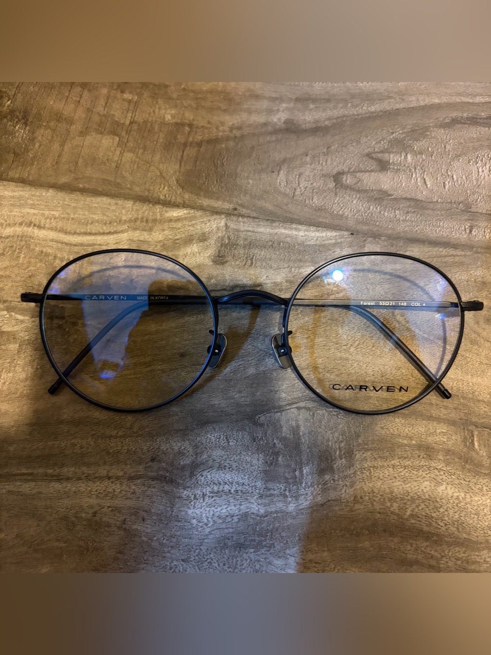 Carven Paris Forest COL4 Black Thin Men's Women's Glasses Directly from Korea